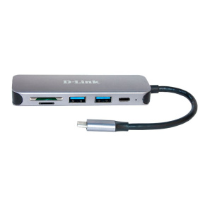 D-Link 5-in-1 USB-C Hub with Card Reader