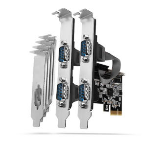 AXAGON PCEA-S4N, PCIe radič - 4x sériový port (RS232) 250 kbps, vrátane LP