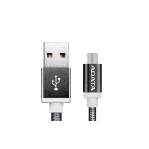 ADATA Micro USB kábel pletený 1m čierny