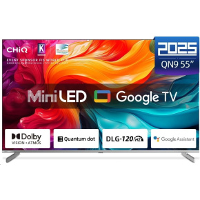 CHiQ M55QN9V TV 55", UHD MiniLED Google TV DLG 120 Hz