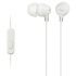 SONY slúchadlá MDR-EX15AP, handsfree, biele