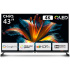 CHiQ U43QM8E TV 43", QLED, Google TV, Frameless, Dolby Audio, dbx-tv, nový design podstavce